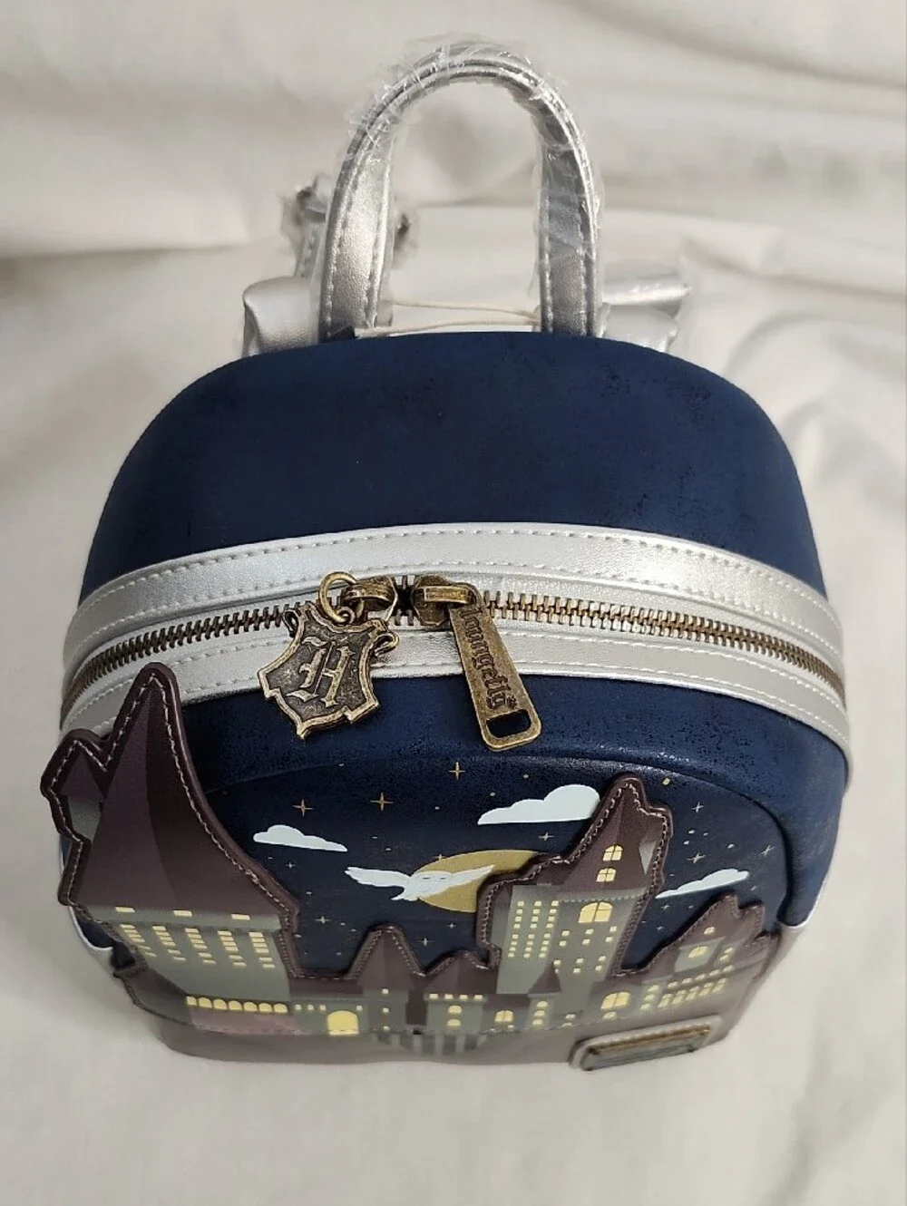 Loungefly Hogwarts Castle Mini Backpack and Golden Snitch Zip Wallet